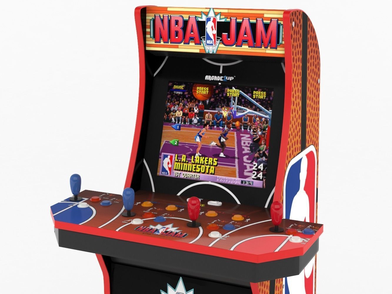 Basketball Arcade Machine 3D model_5