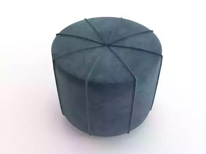  Fabric Pouf 3D model