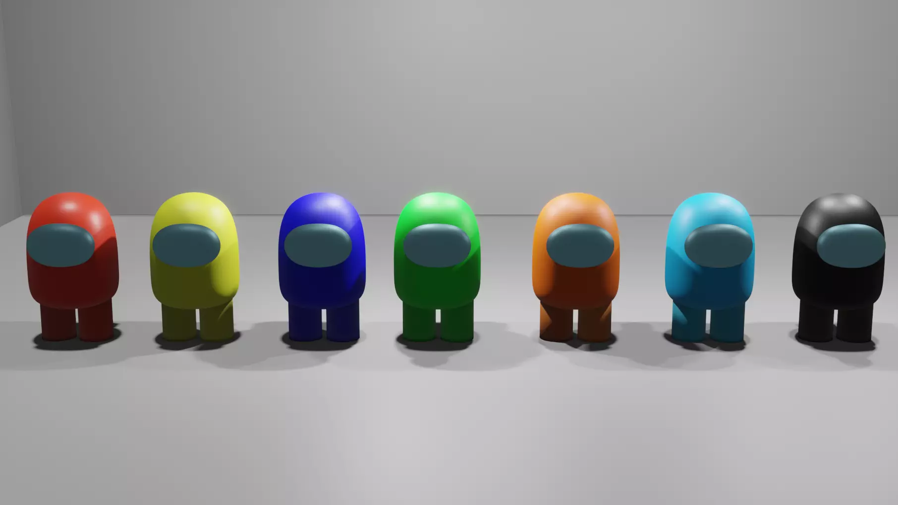 Among Us 3d pack  Low-poly 3D model_0