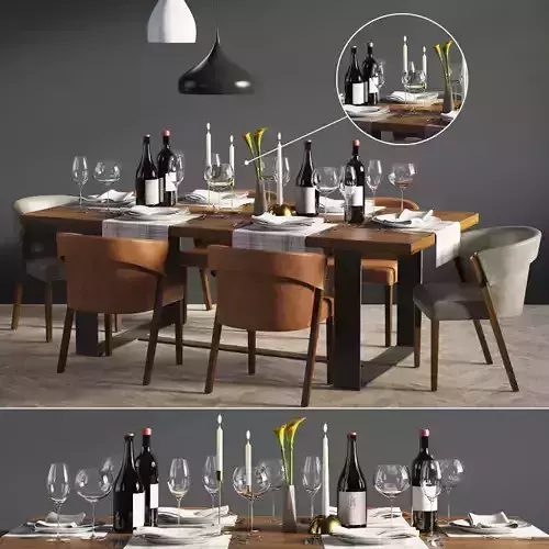 Dinning Set 04 3D model