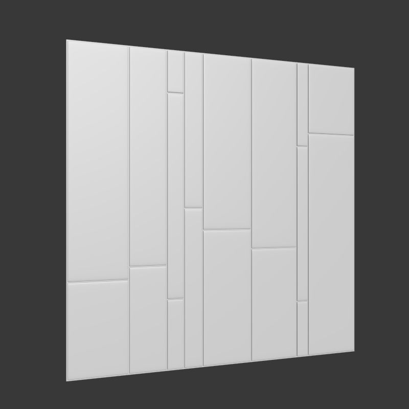Wall panel 2 3D model_2