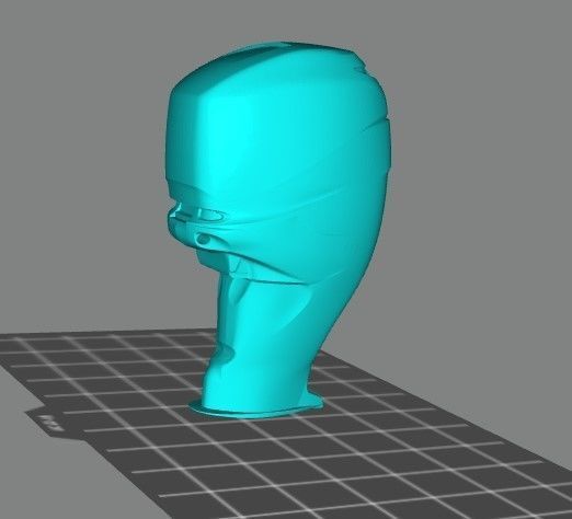 Mercury Verado outboard 350 Hp engine 3D model_1