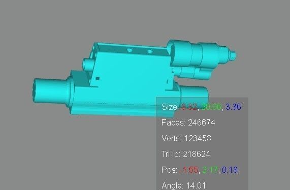 Mercury Verado outboard 350 Hp engine 3D model_13