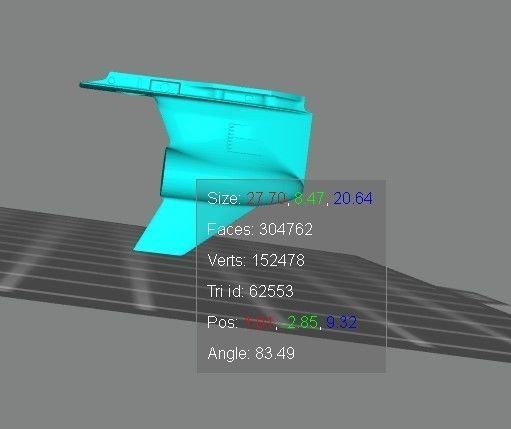 Mercury Verado outboard 350 Hp engine 3D model_2