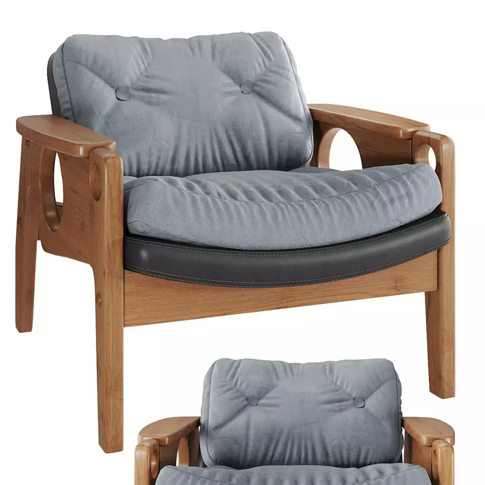 Tete Armchair Sergio Rodrigues 3D model