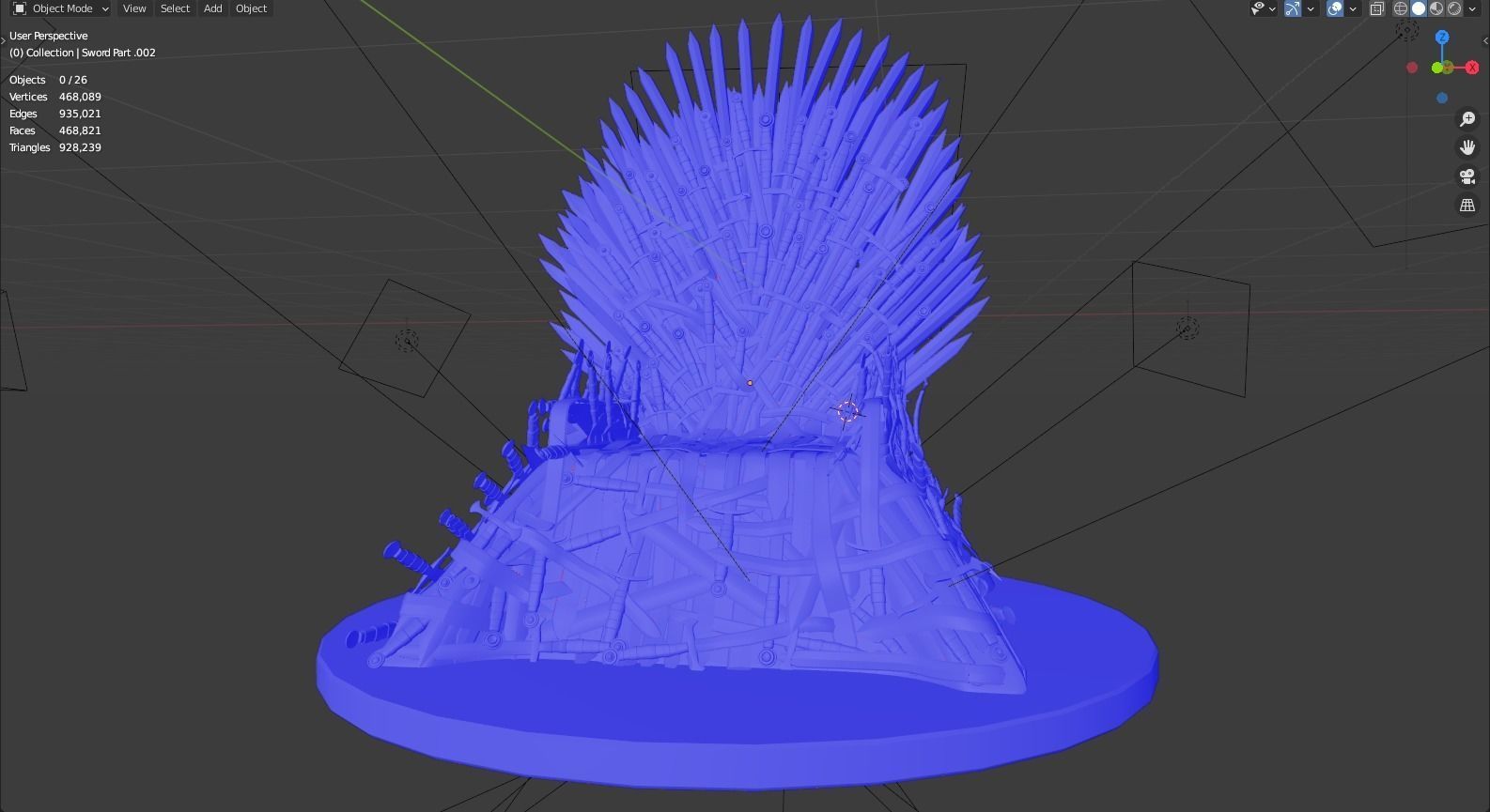 Iron Throne  3D model_12