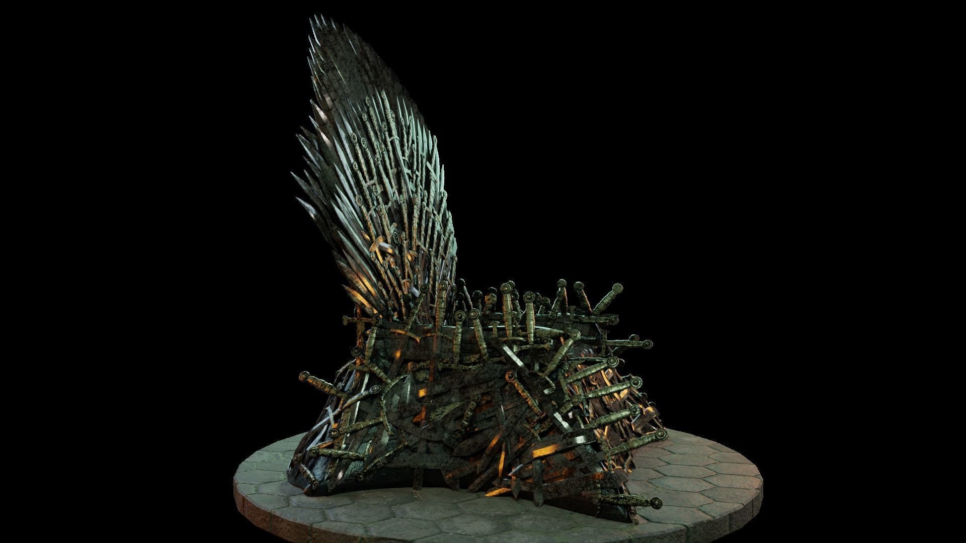 Iron Throne  3D model_1