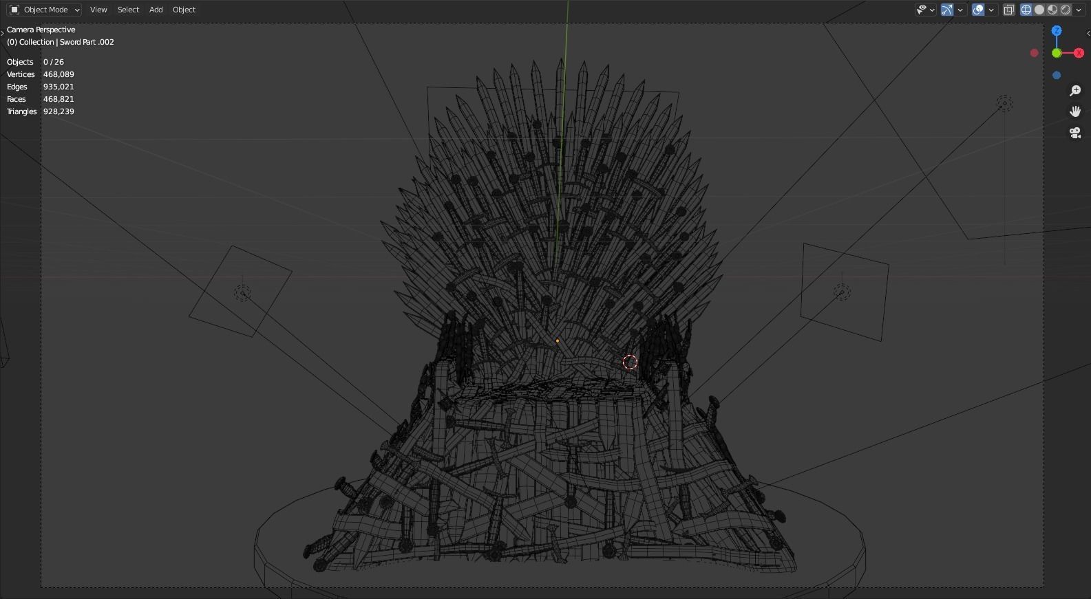 Iron Throne  3D model_6