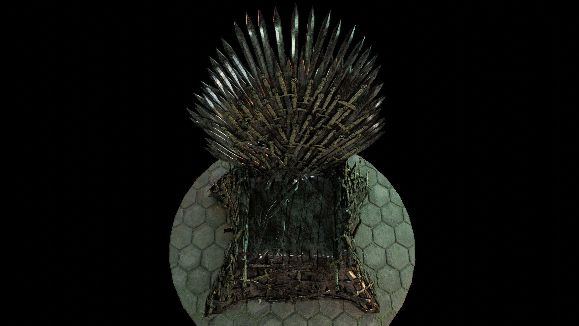 Iron Throne  3D model_2