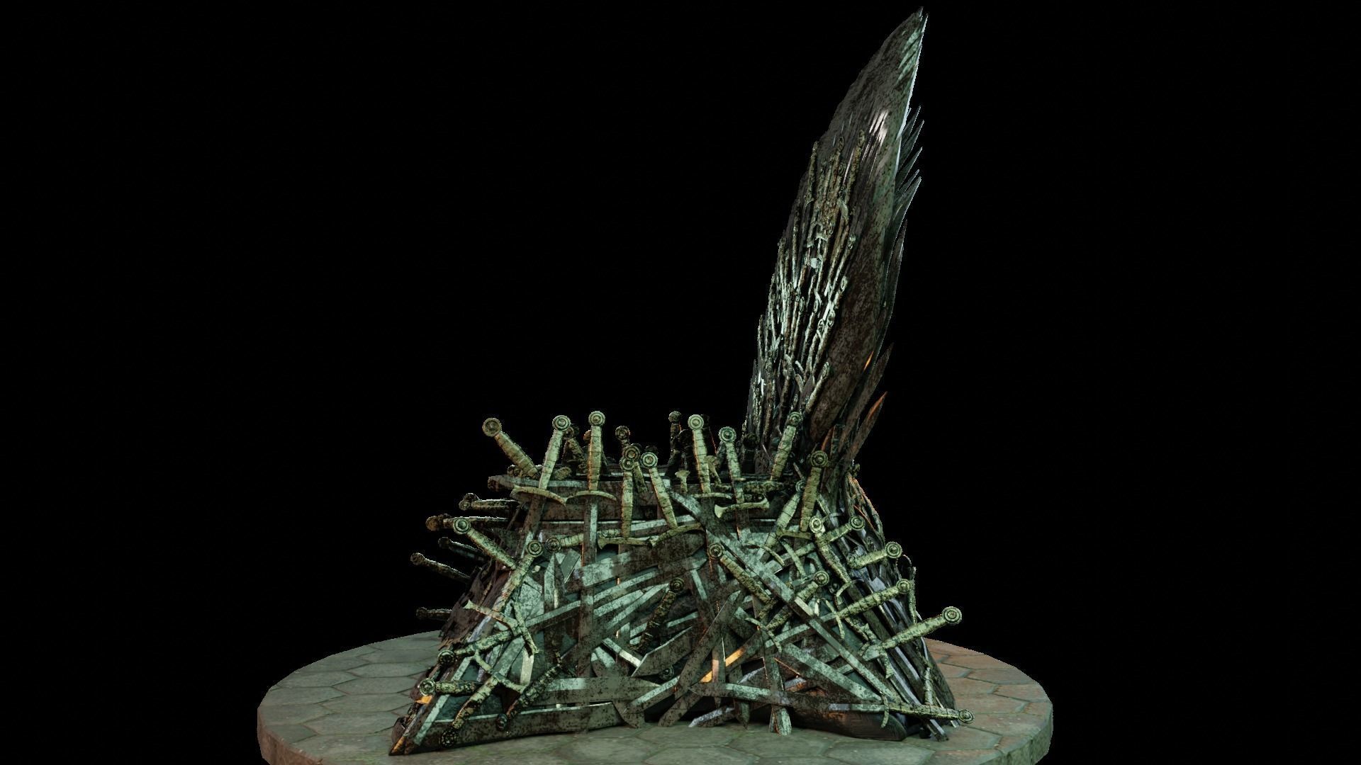 Iron Throne  3D model_3