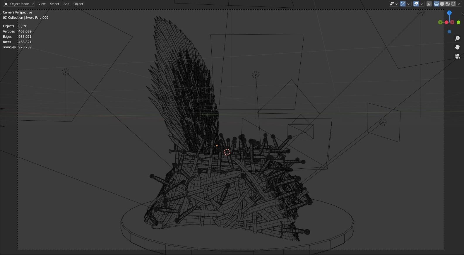 Iron Throne  3D model_7