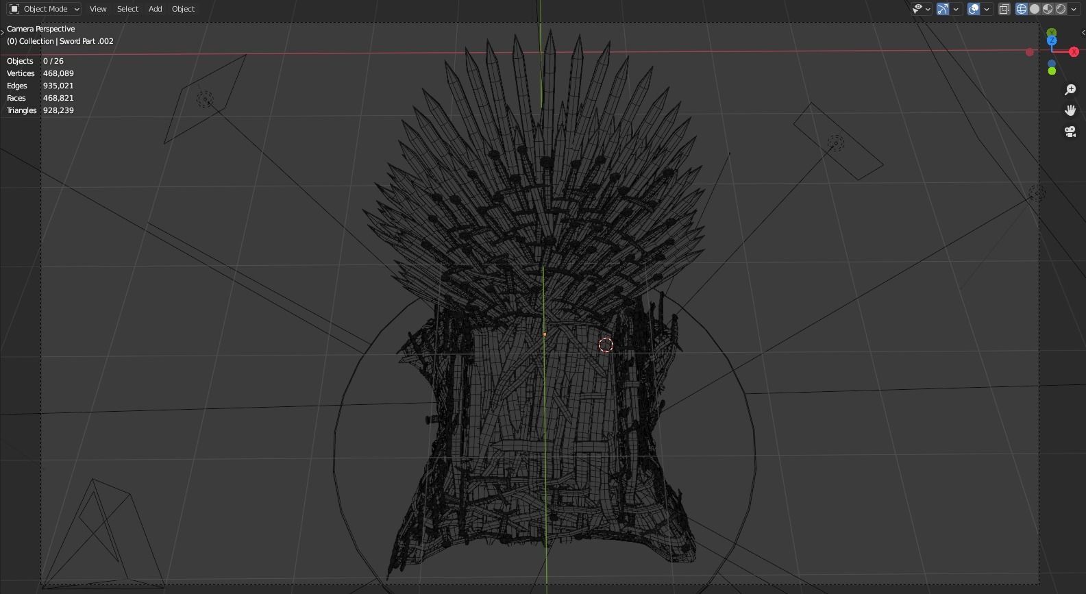 Iron Throne  3D model_8