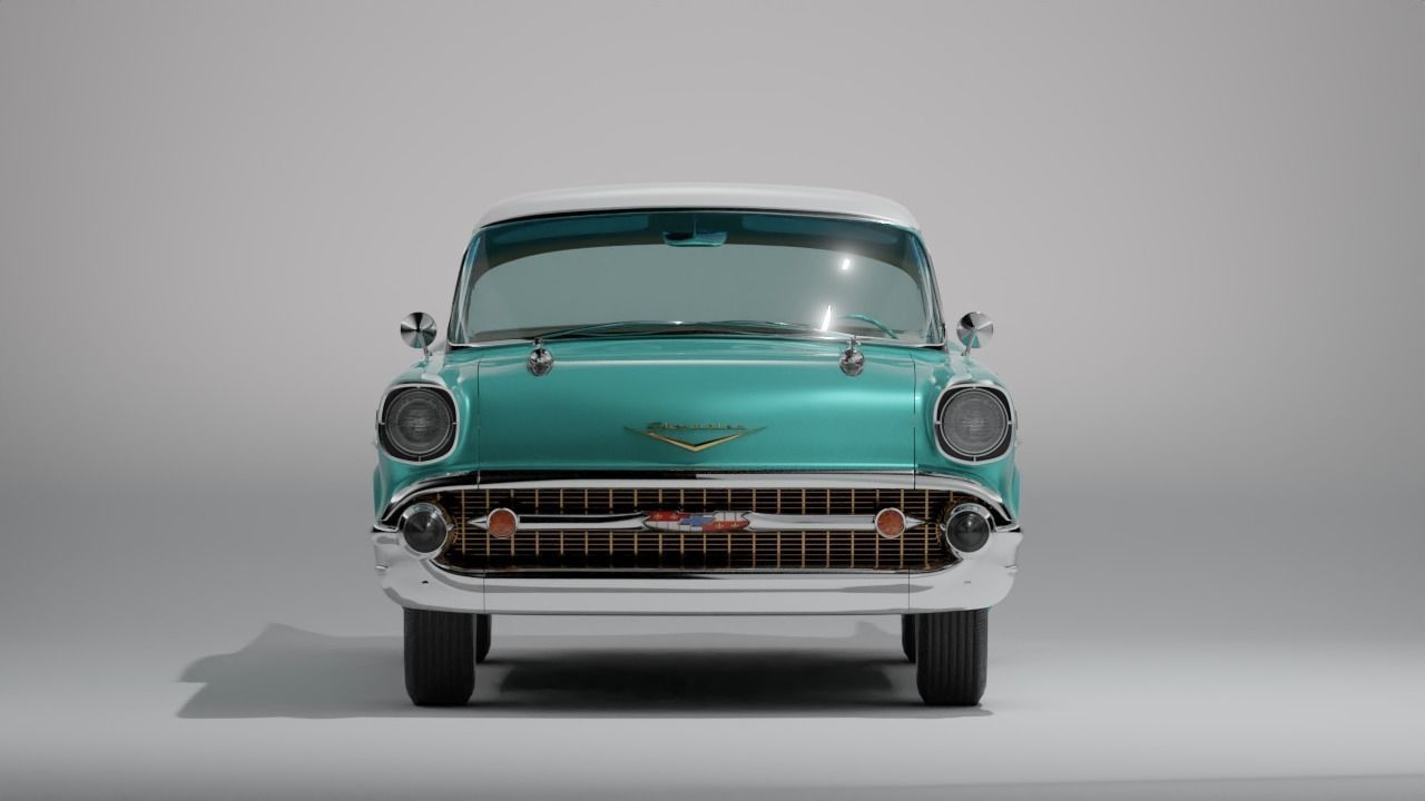1957 Chevrolet Bel Air Original 3D model 3D model_7