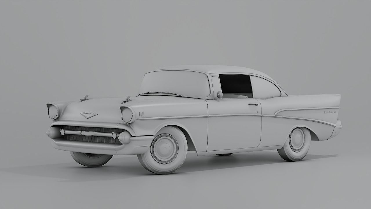 1957 Chevrolet Bel Air Original 3D model 3D model_15