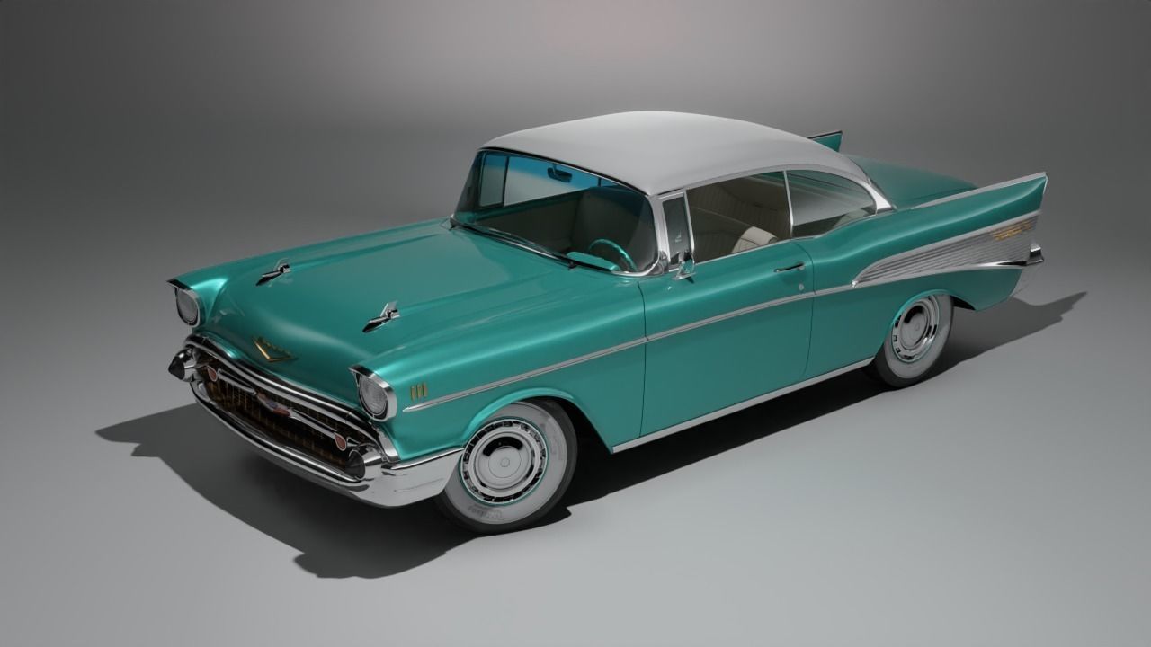 1957 Chevrolet Bel Air Original 3D model 3D model_4
