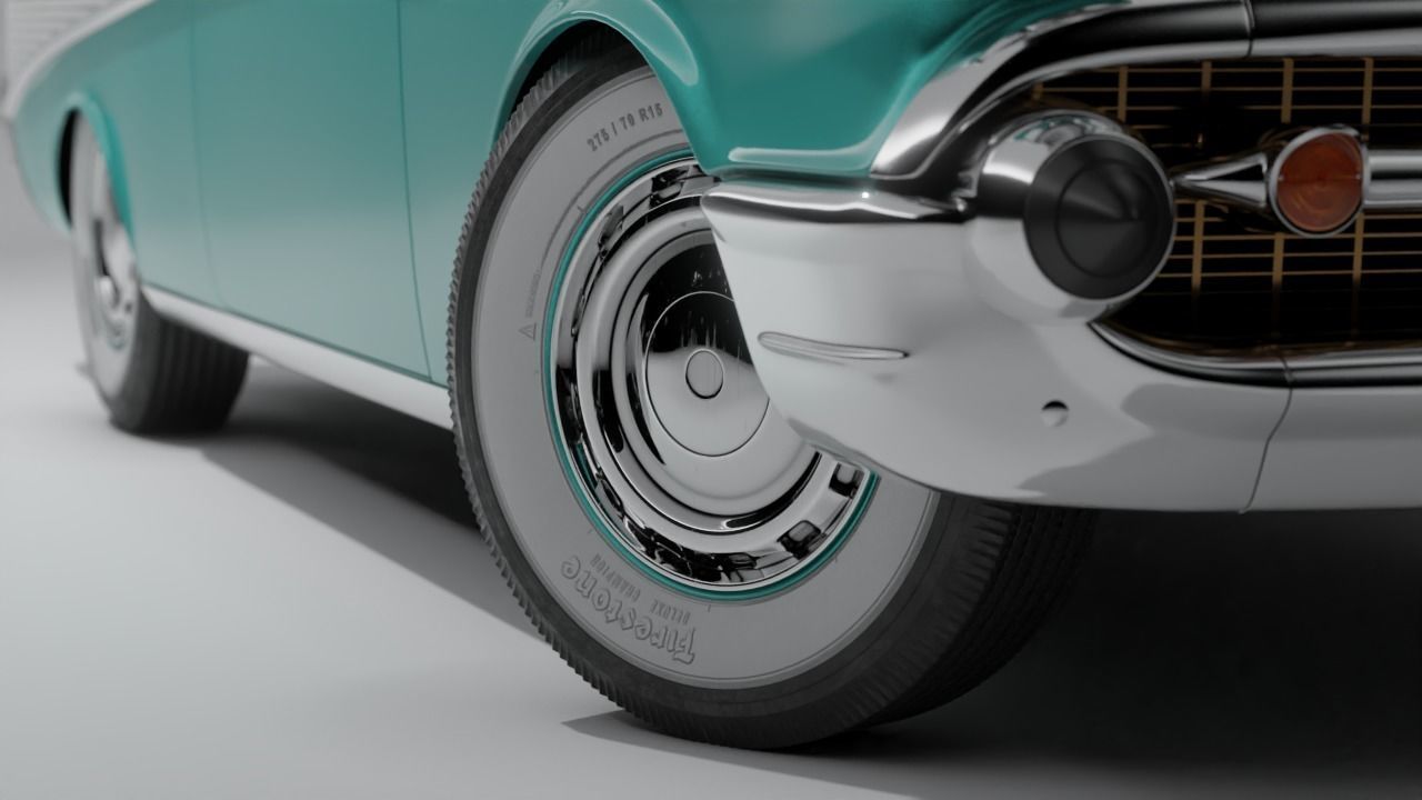 1957 Chevrolet Bel Air Original 3D model 3D model_12