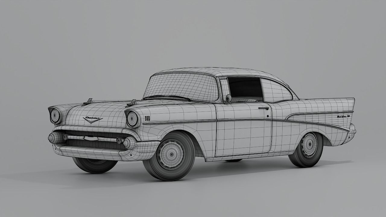 1957 Chevrolet Bel Air Original 3D model 3D model_16