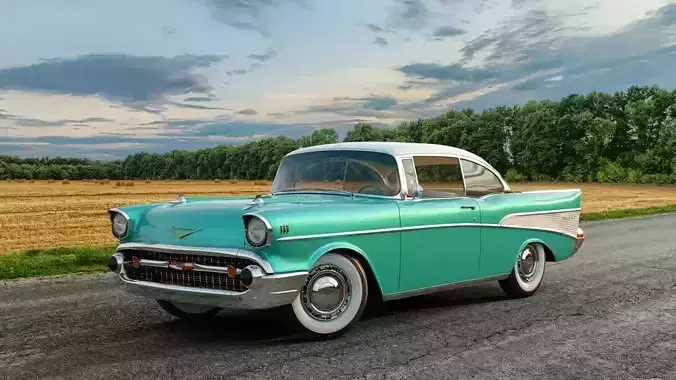 1957 Chevrolet Bel Air Original 3D model 3D model