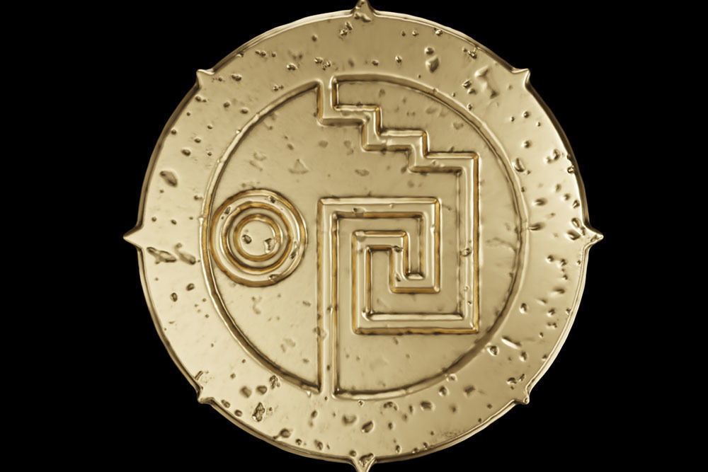 Cursed Aztec coin - 3D printing 3D print model_5