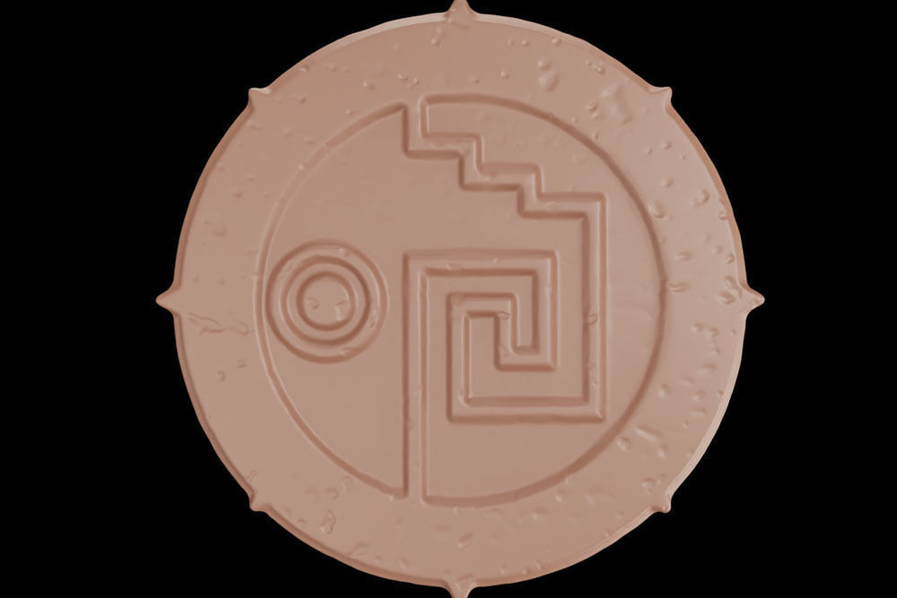 Cursed Aztec coin - 3D printing 3D print model_8