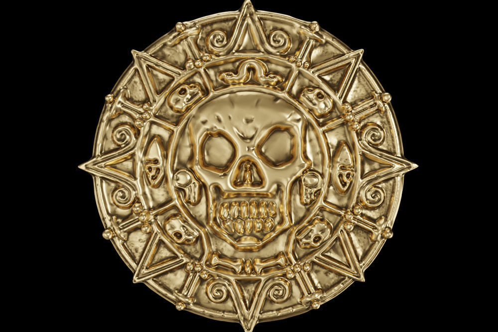 Cursed Aztec coin - 3D printing 3D print model_4