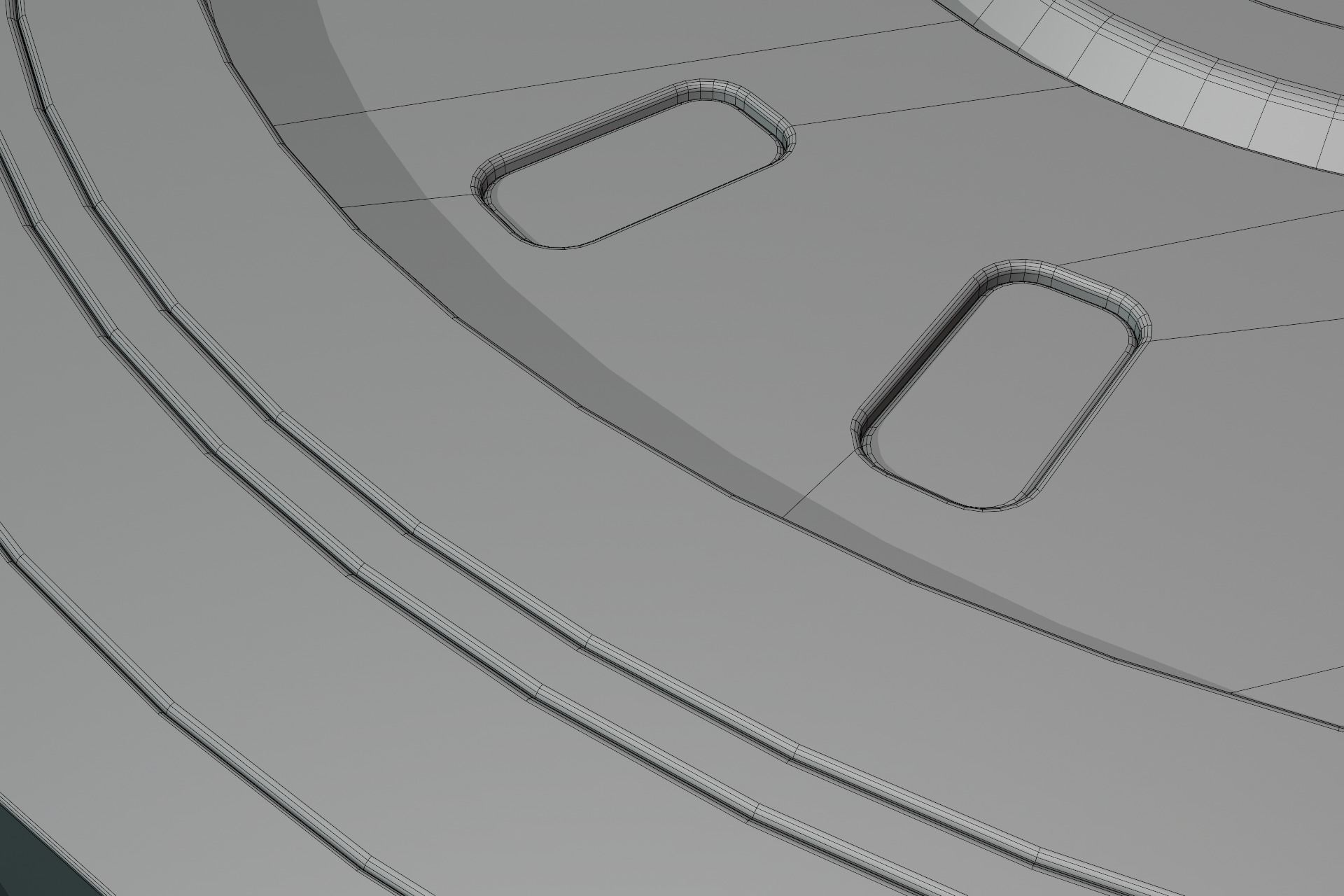 Sci-Fi Future Mech Button Disk 3D model_8