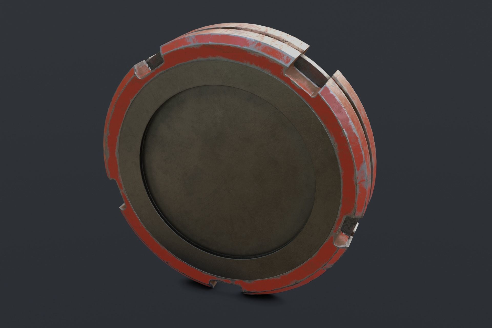 Sci-Fi Future Mech Button Disk 3D model_11