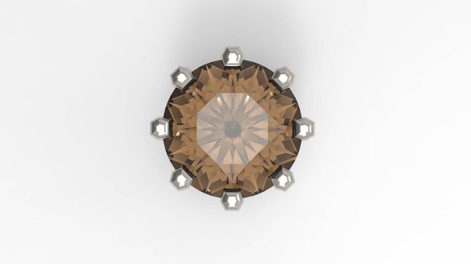 Jewelry Prong Head Set Package 028 3D print model_3