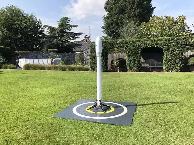 SpaceX inspired edf rocket 3D print model