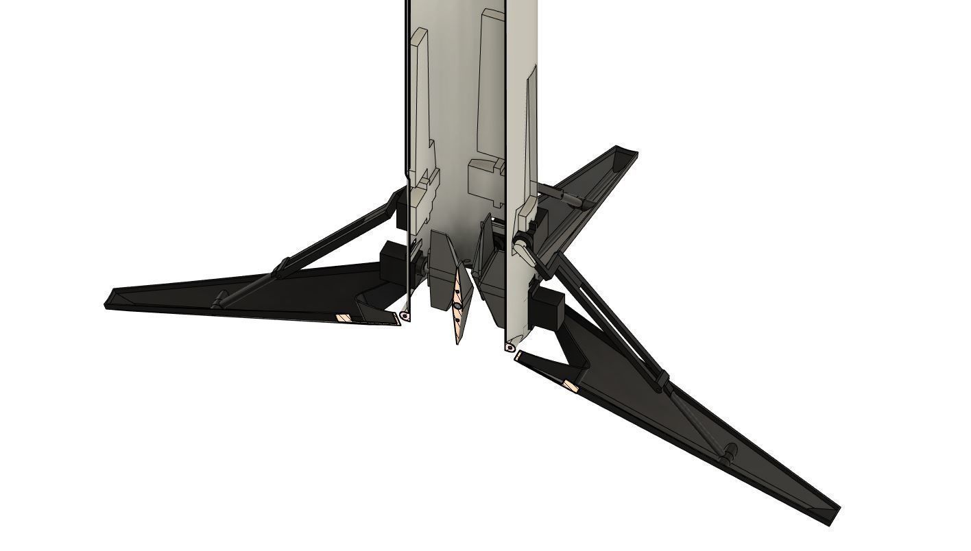 SpaceX inspired edf rocket 3D print model_15