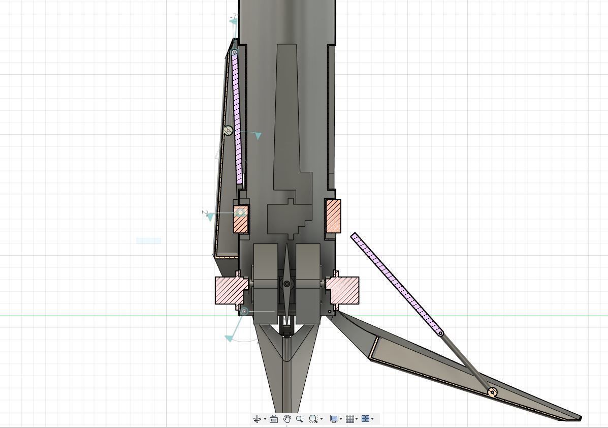 SpaceX inspired edf rocket 3D print model_10