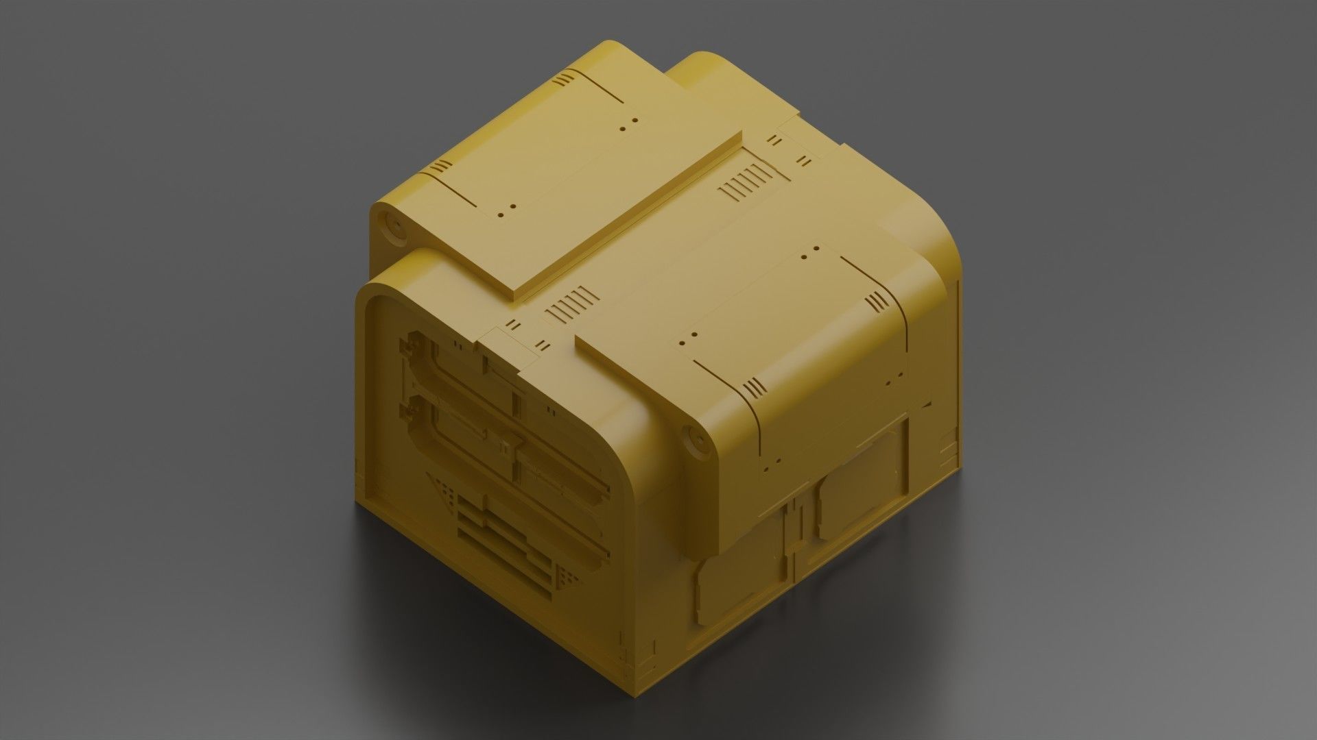 Scifi Crates Volume 3 3D model_1