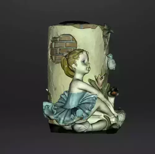 Pot a crayon danseuse