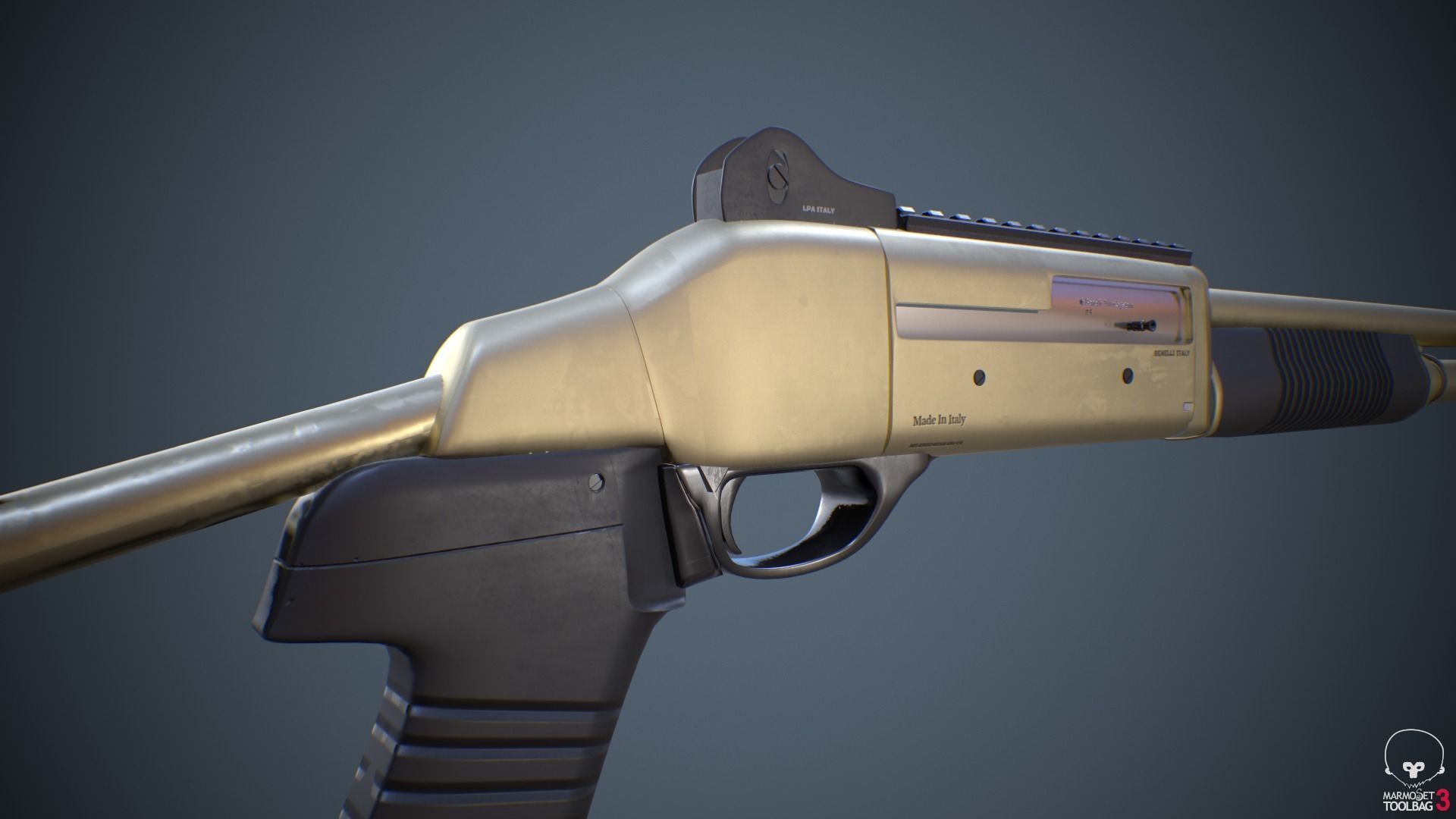 Benelli m4 Shotgun 3D model_16