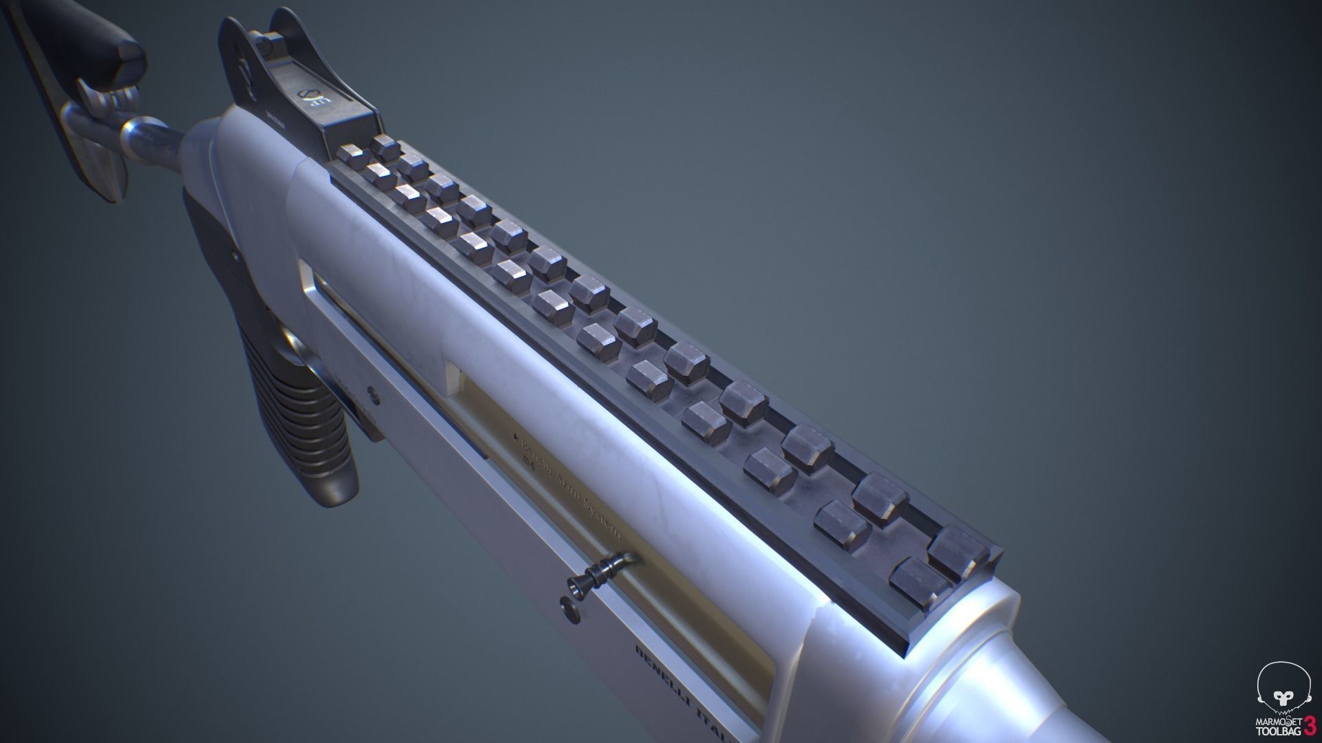 Benelli m4 Shotgun 3D model_6