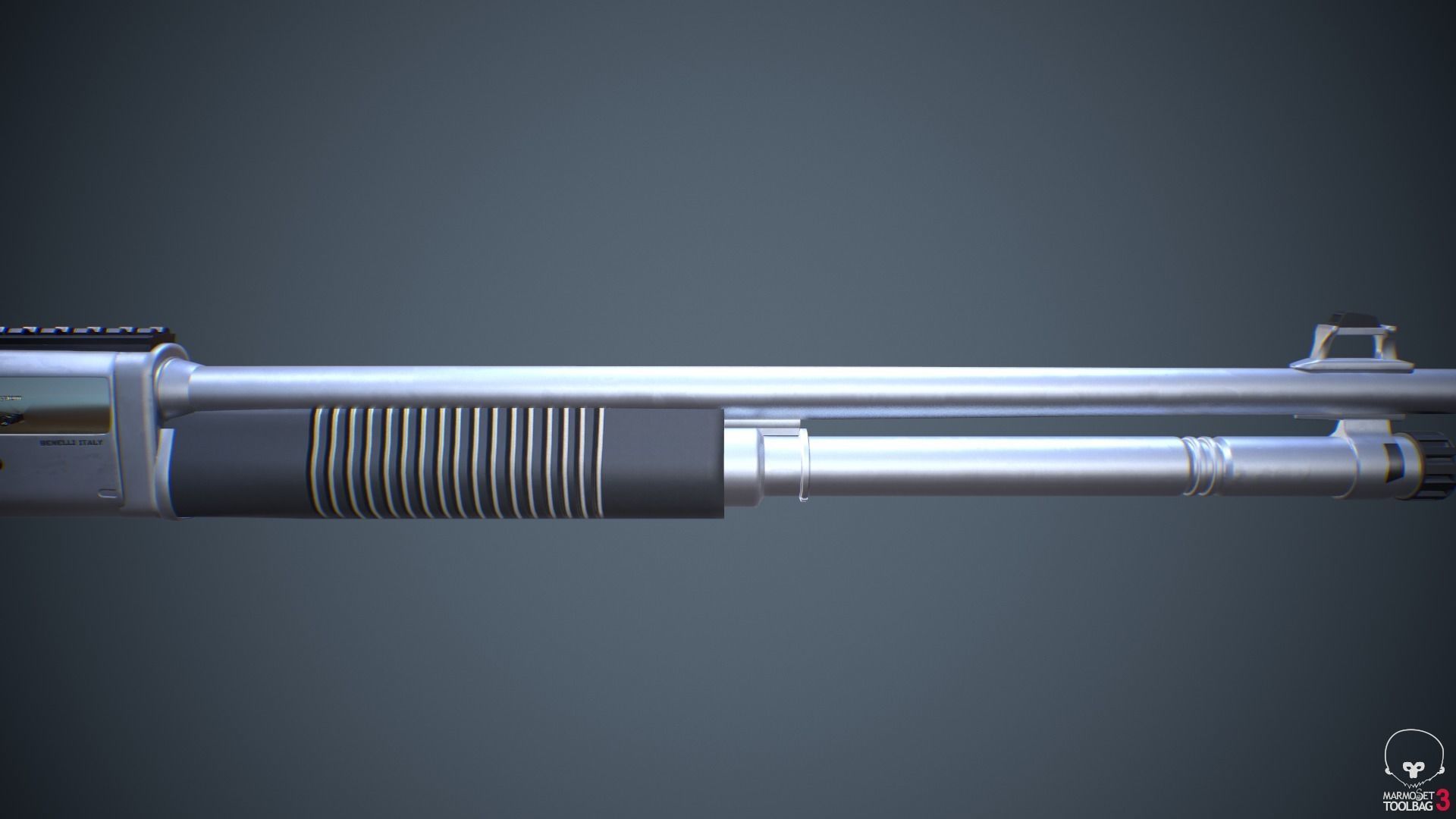 Benelli m4 Shotgun 3D model_9