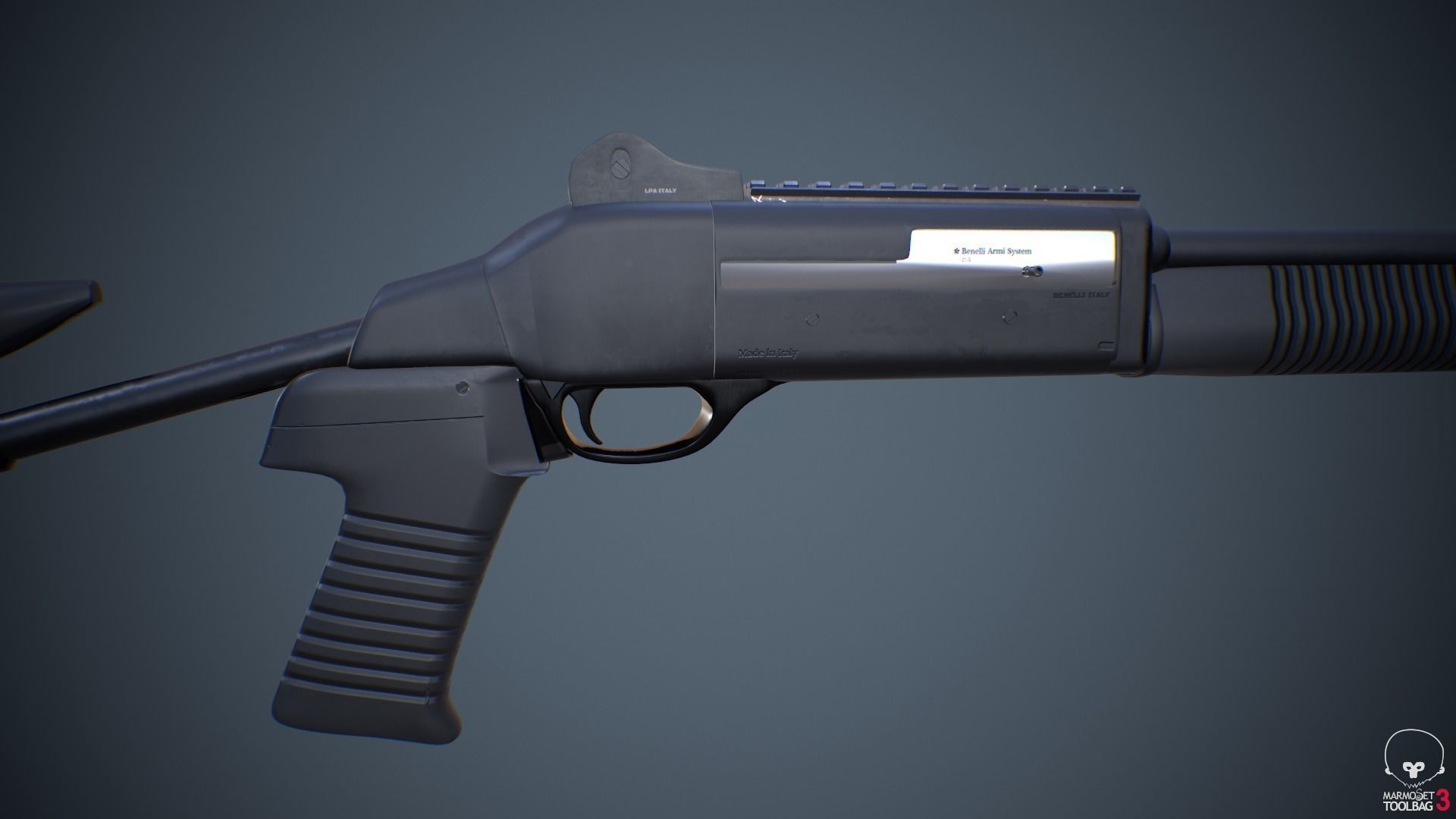 Benelli m4 Shotgun 3D model_17