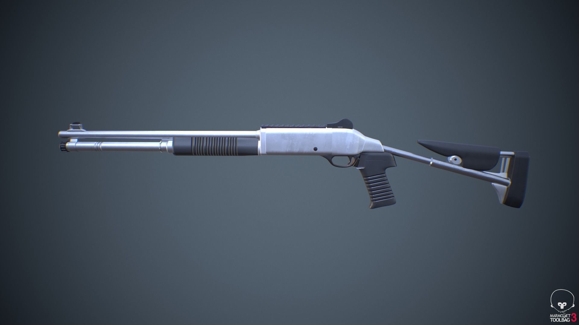 Benelli m4 Shotgun 3D model_12