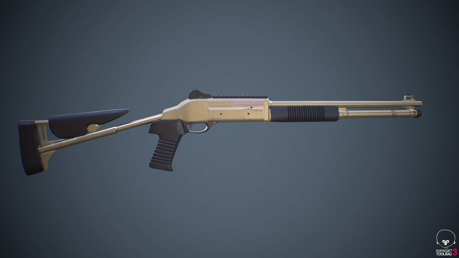Benelli m4 Shotgun 3D model_15