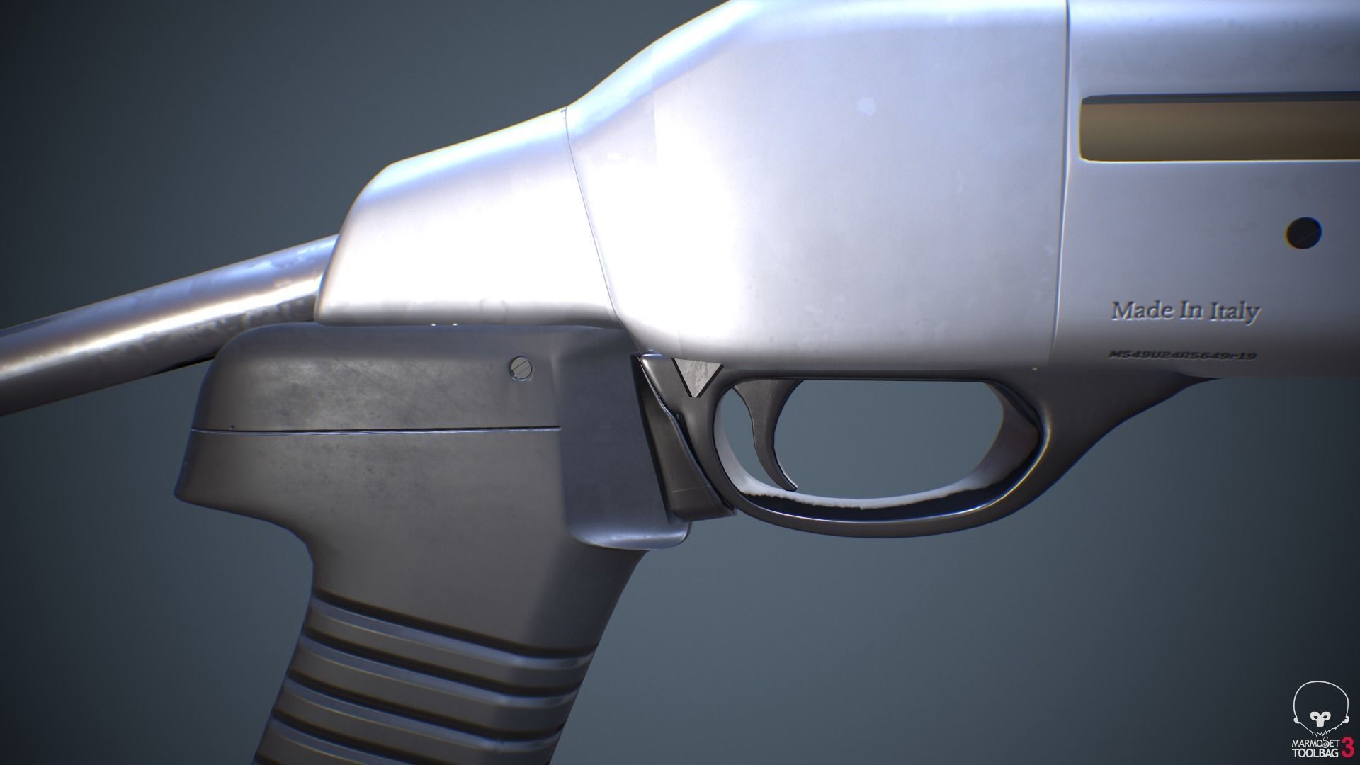 Benelli m4 Shotgun 3D model_8