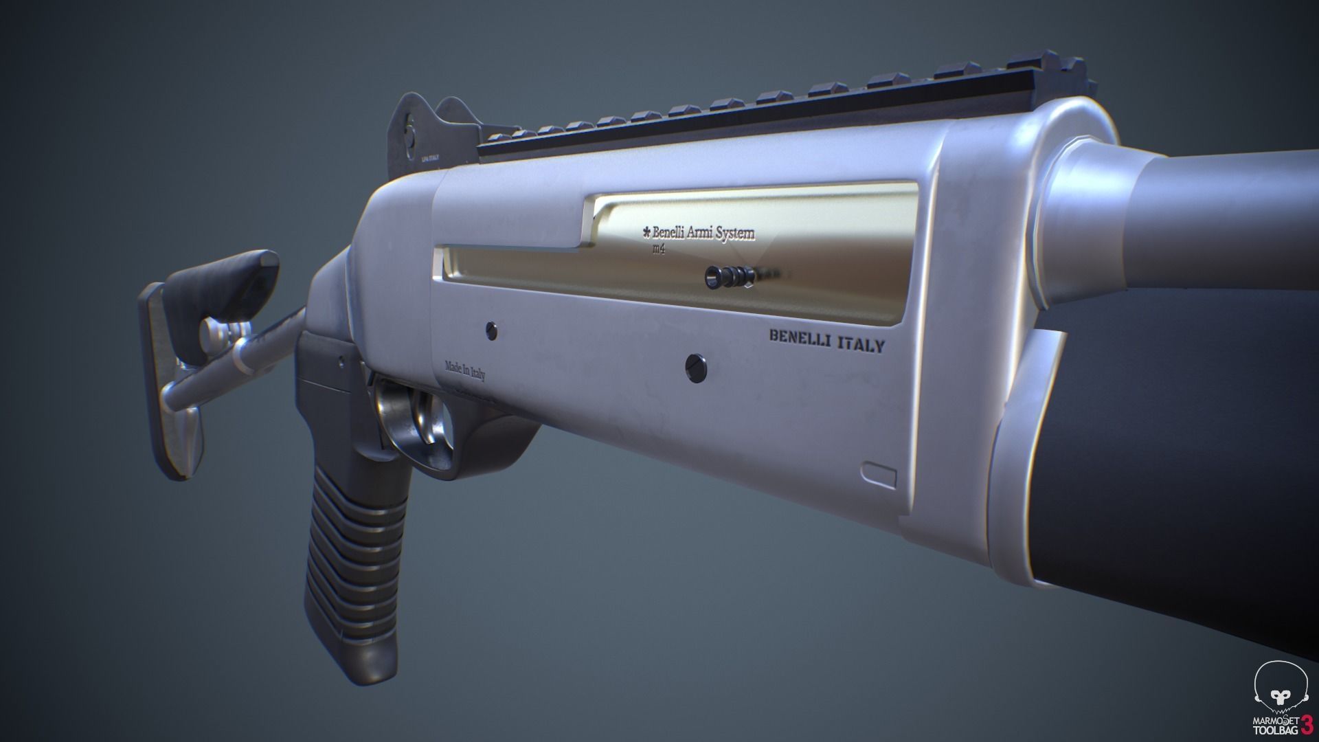 Benelli m4 Shotgun 3D model_3