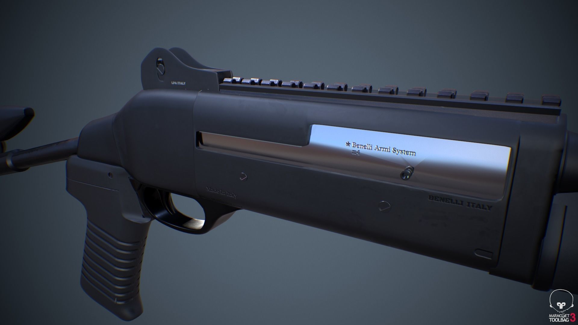 Benelli m4 Shotgun 3D model_18