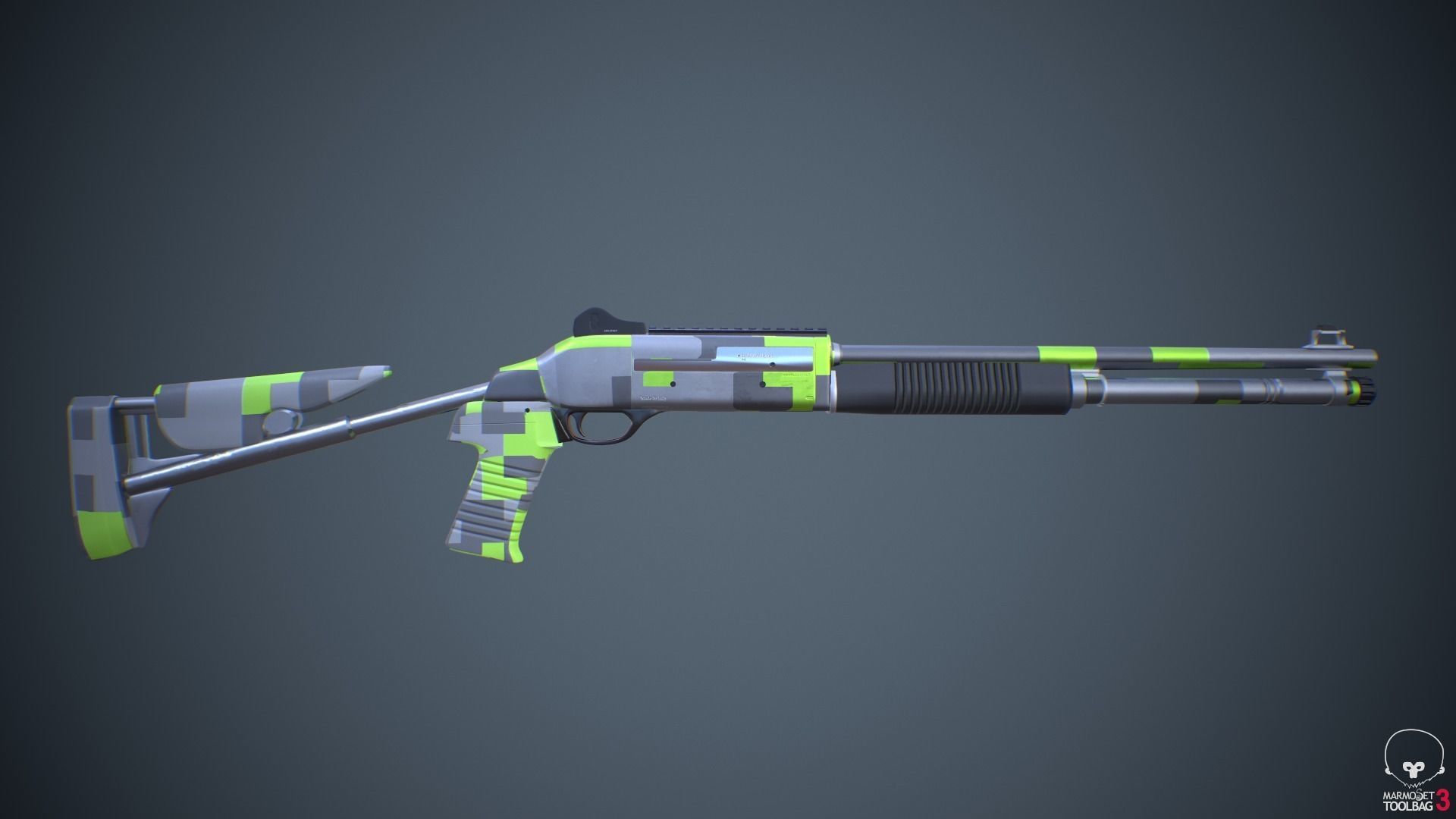 Benelli m4 Shotgun 3D model_20