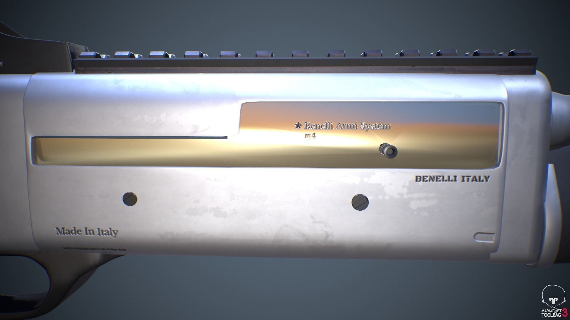 Benelli m4 Shotgun 3D model_7