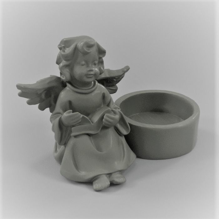 Ange bougeoir christmas 3D print model_4