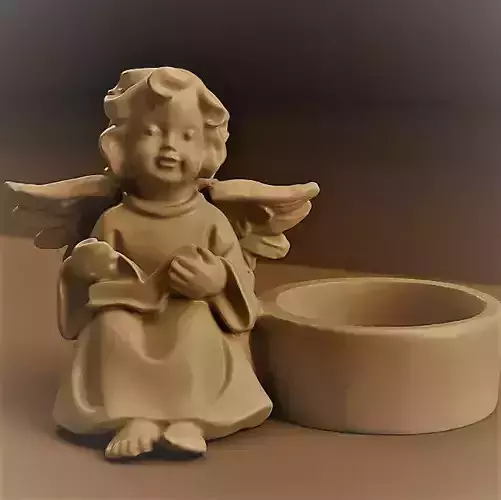 Ange bougeoir christmas 3D print model