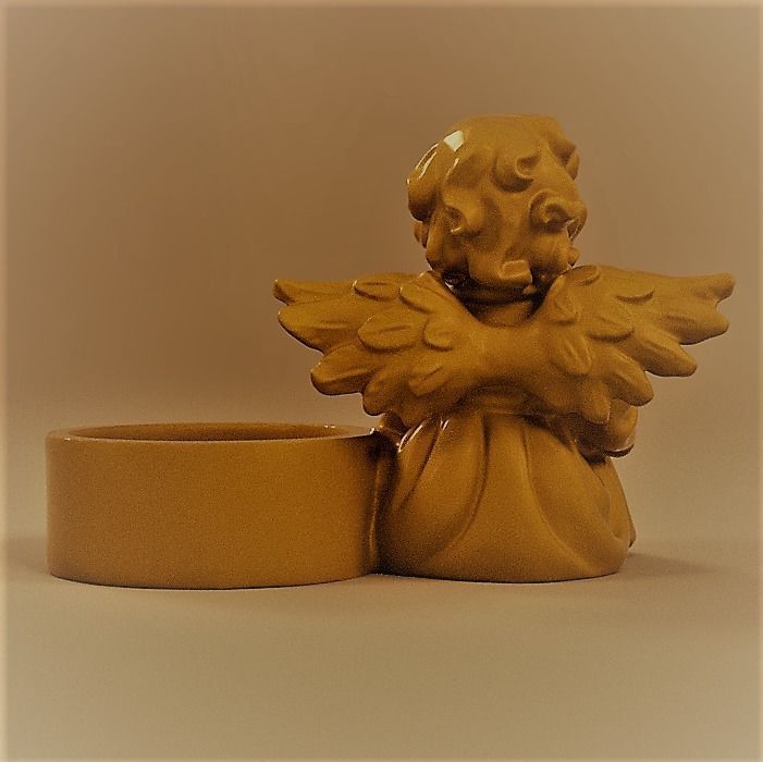 Ange bougeoir christmas 3D print model_2