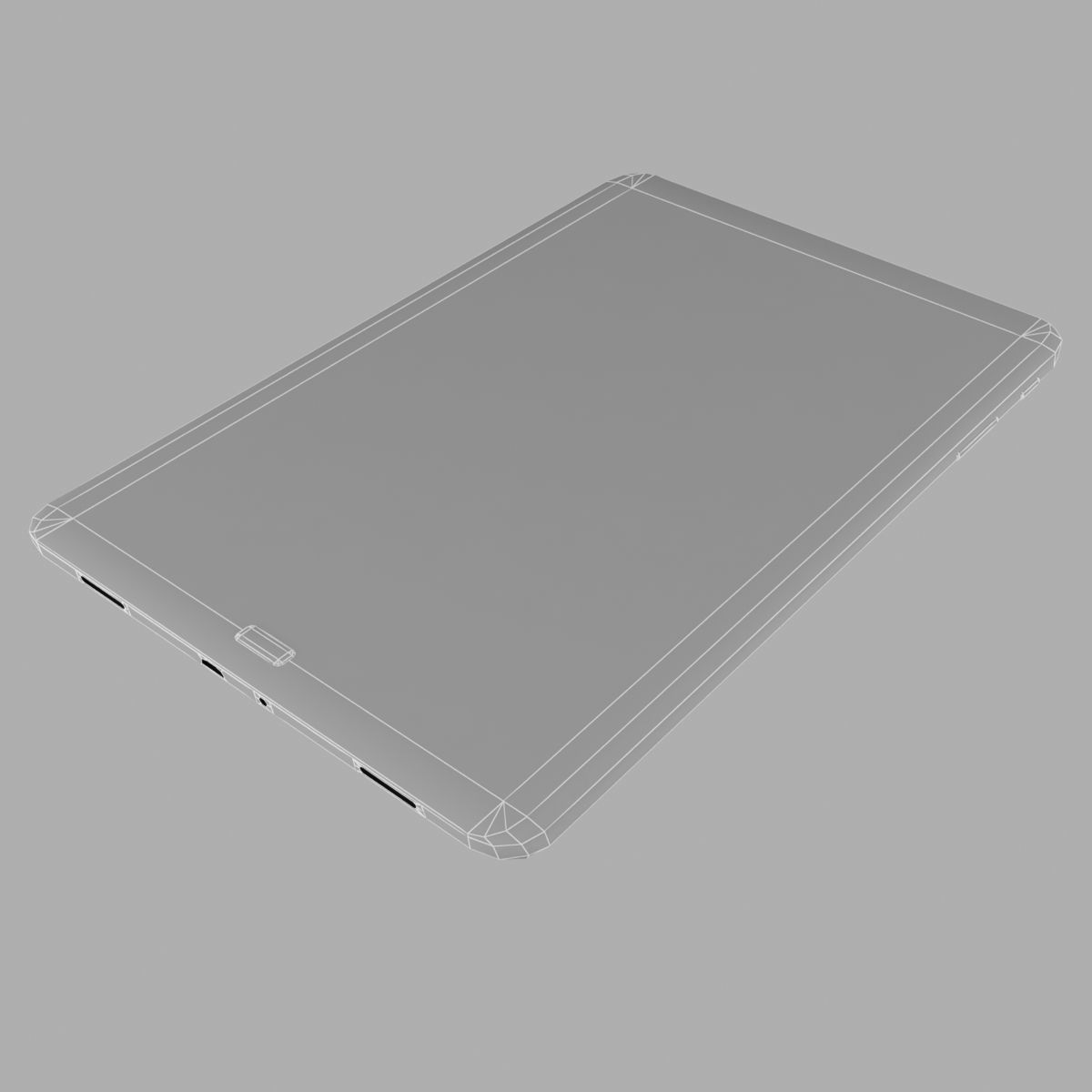 Samsung Galaxy Tab E 9 7 white 3D model_8