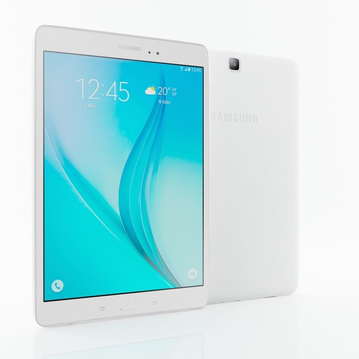 Samsung Galaxy Tab E 9 7 white 3D model_1