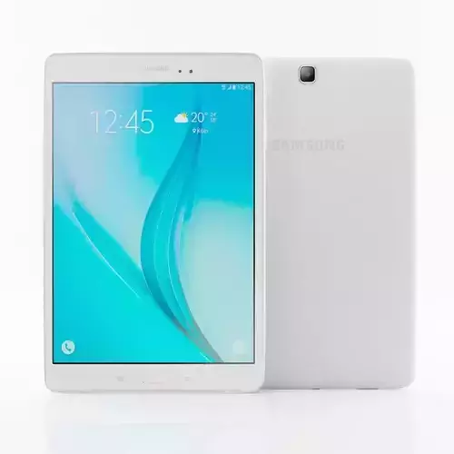 Samsung Galaxy Tab E 9  7 white 3D model